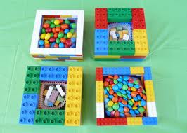 candy in lego containers